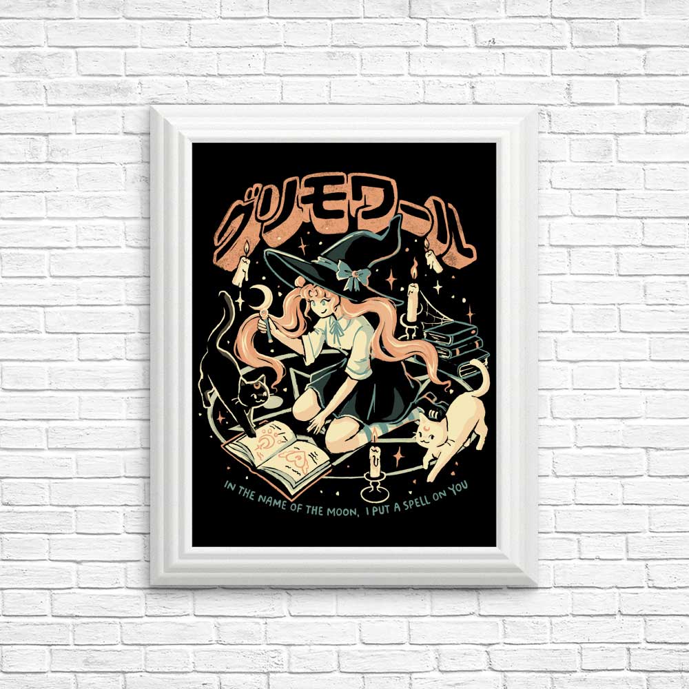 Enchanting Moon Witch Posters and Prints by Edu.ely