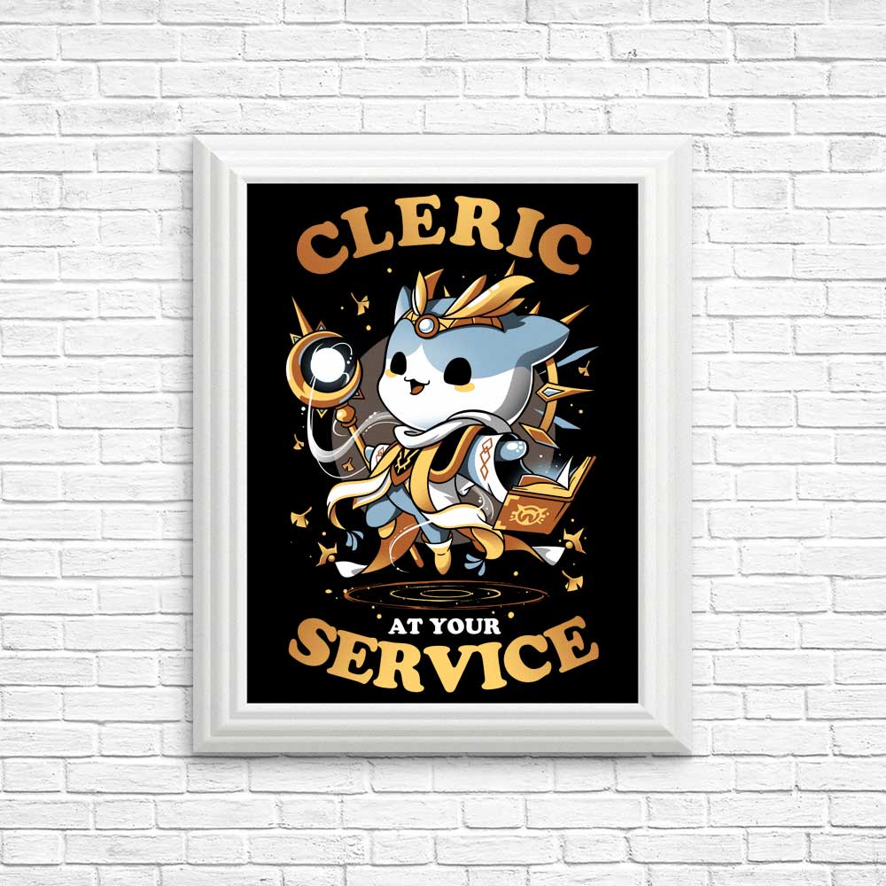High - Quality 'Cleric at Your Service' Posters & Prints