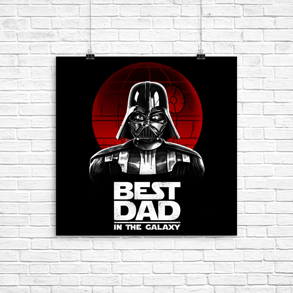 Galaxy's Finest Dad Poster - A Perfect Wall Decor
