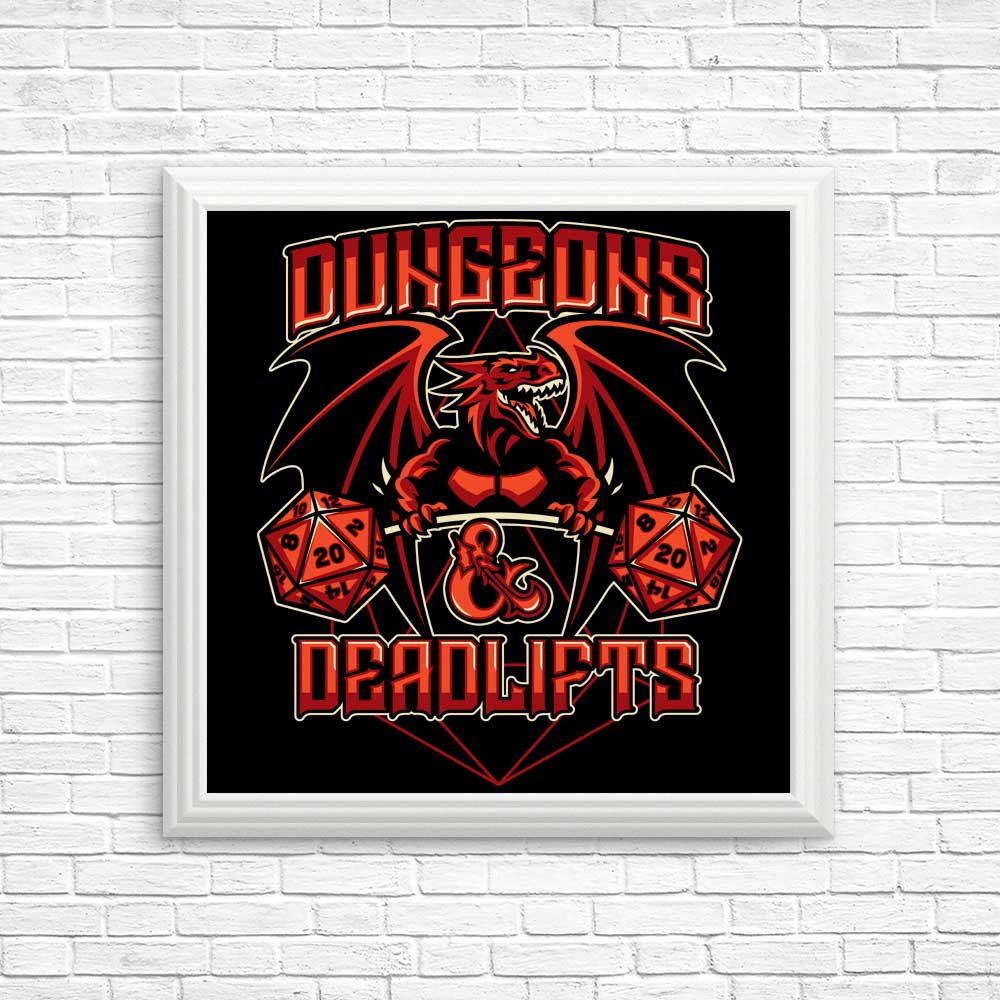 High - Quality Dungeons and Deadlifts Posters & Prints by CoD Designs