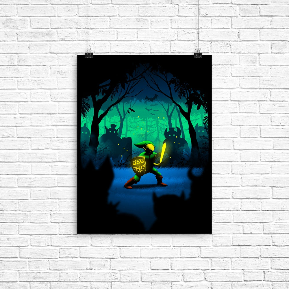 Inspiring 'Light of Courage' Art Poster for Home Decor