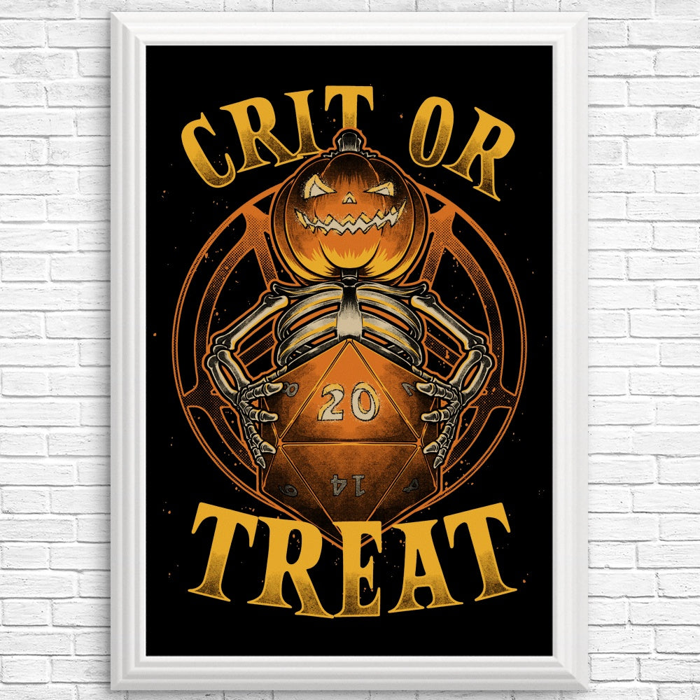 Spooky 'Crit or Treat' High - Quality Posters and Prints