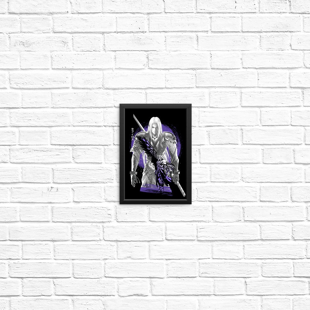 One Winged Silhouette Art Posters and Prints