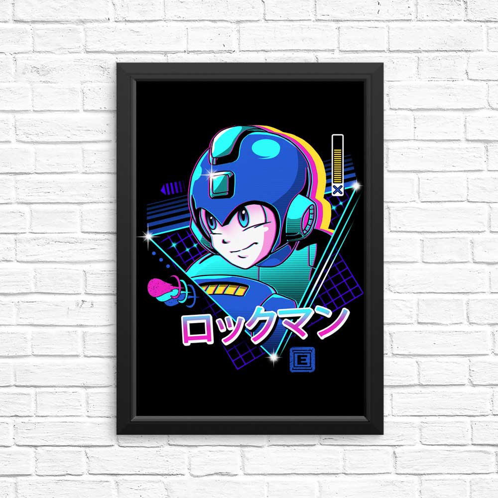 LoFi Blue Bomber Art Posters and Prints