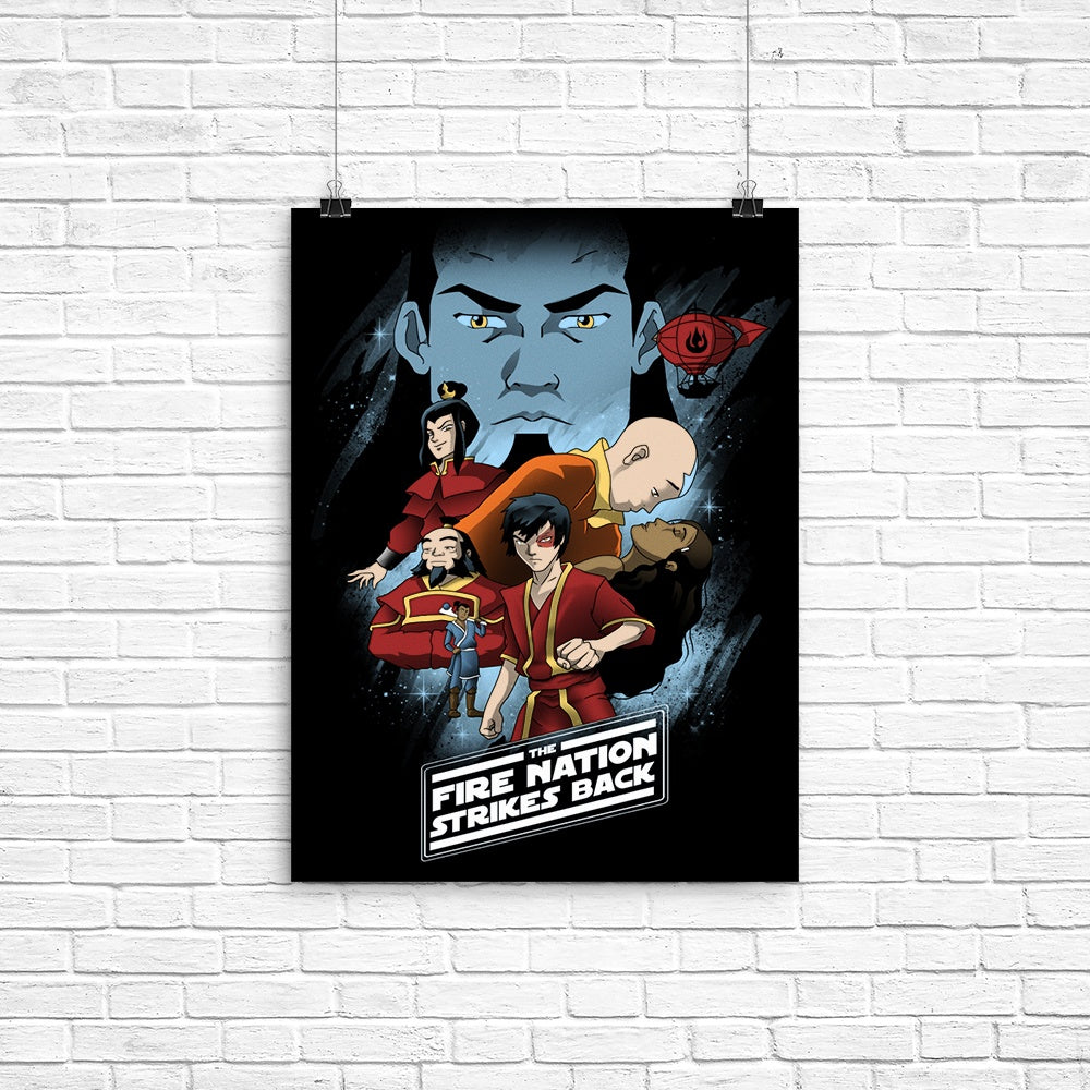 High - Quality Fire Nation Strikes Back Poster by XENOS