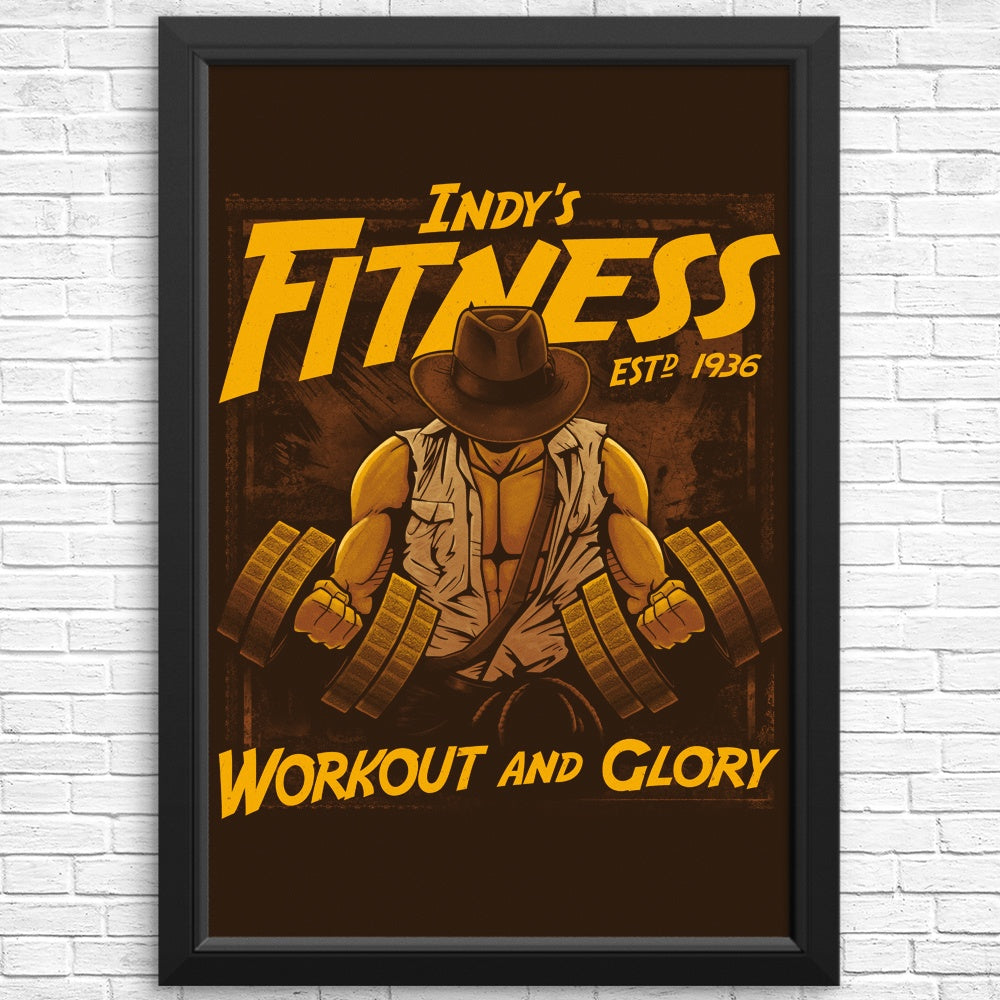 Workout and Glory Fitness Posters and Prints for Home Gym Decor