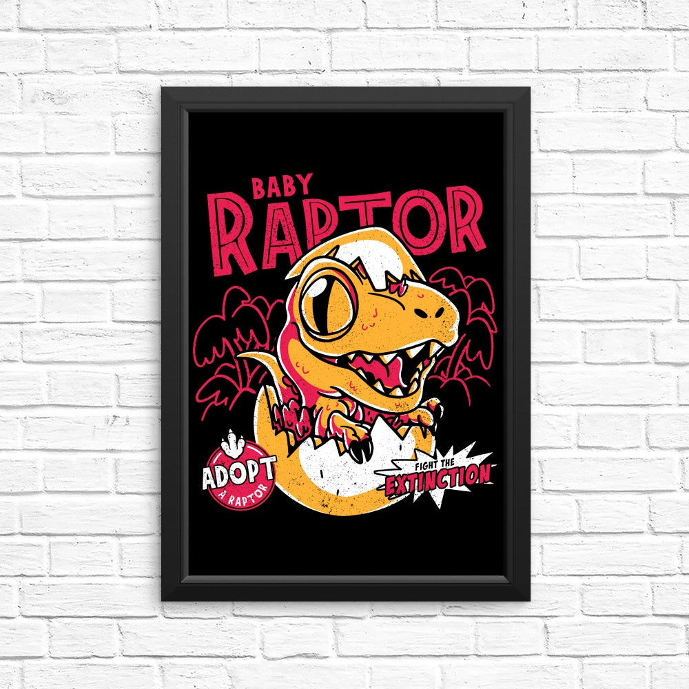 Adorable Baby Raptor Posters and Prints for Your Decor