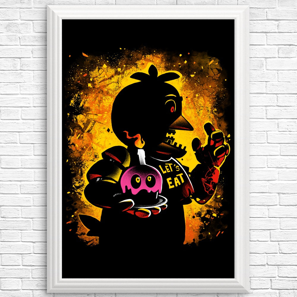 Animatronic Chicken Posters and Prints by Alemaglia