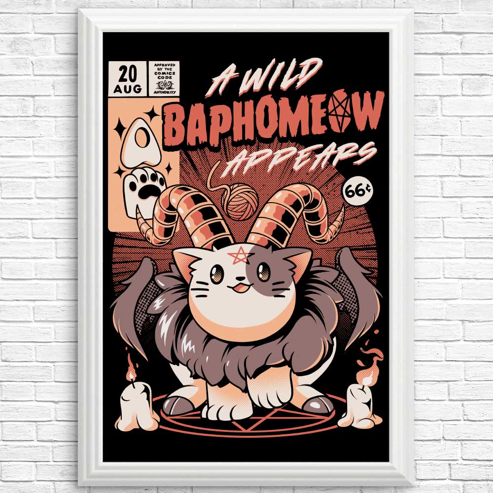 Baphomeow High - Quality Art Posters & Prints by Ilustrata
