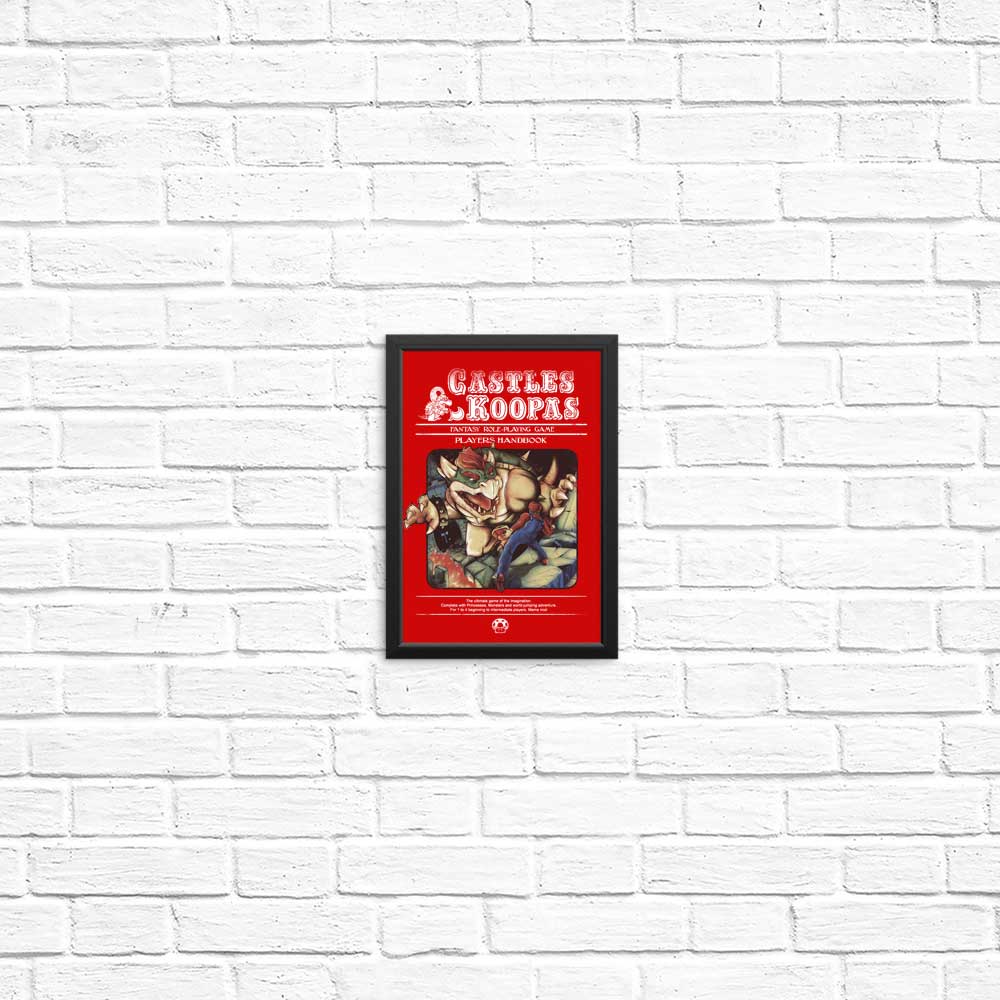 Castles and Koopas Art Posters and Prints by Creative Outpouring