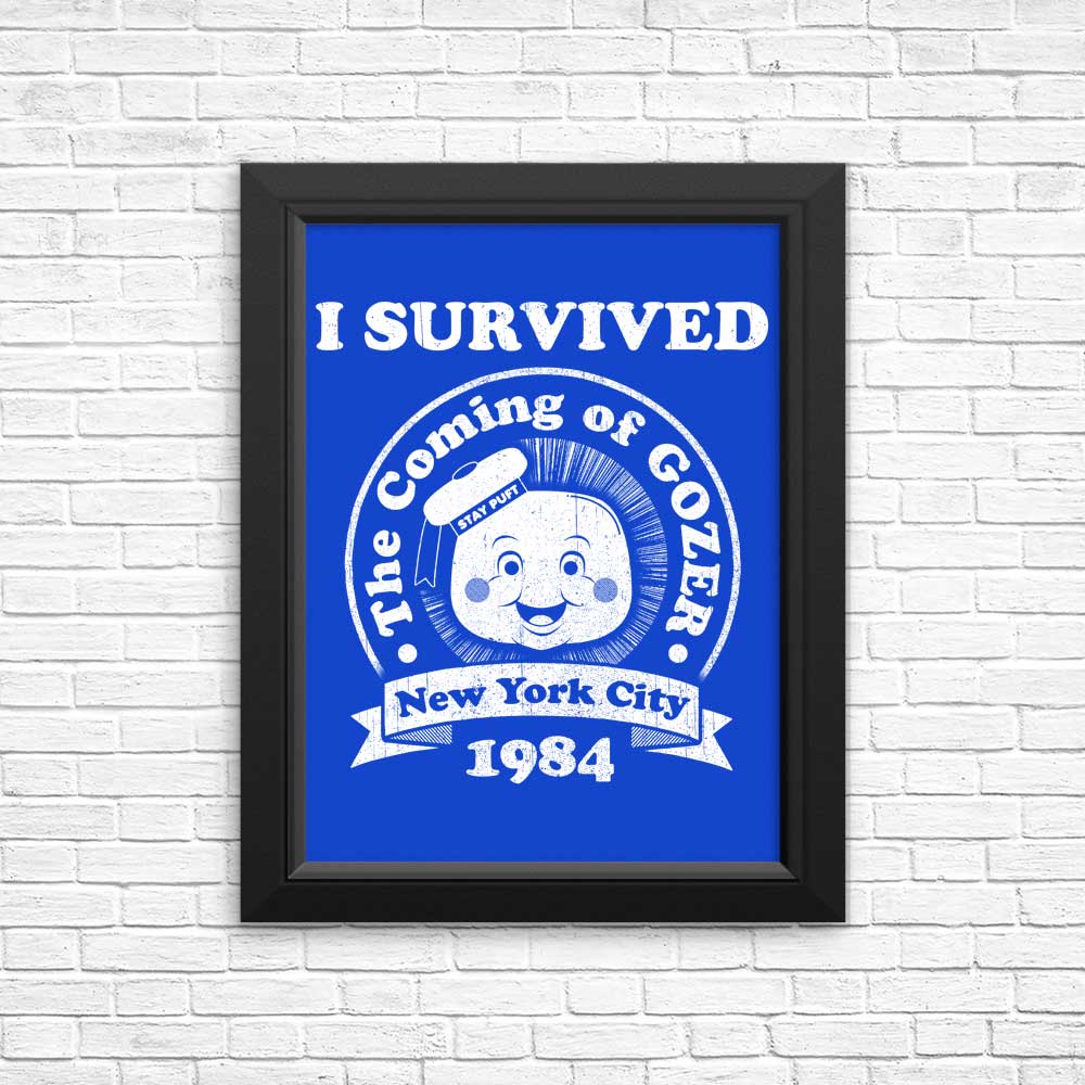 I Survived Gozer Wall Art - Posters and Prints Collection