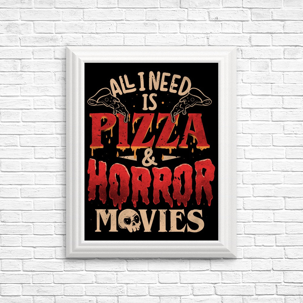 Pizza and Horror - Unique Posters and Prints