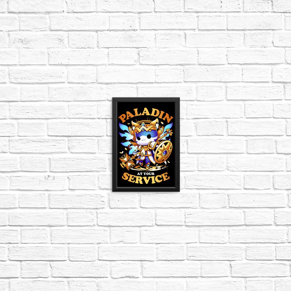 Paladin at Your Service - High - Quality Art Posters and Prints
