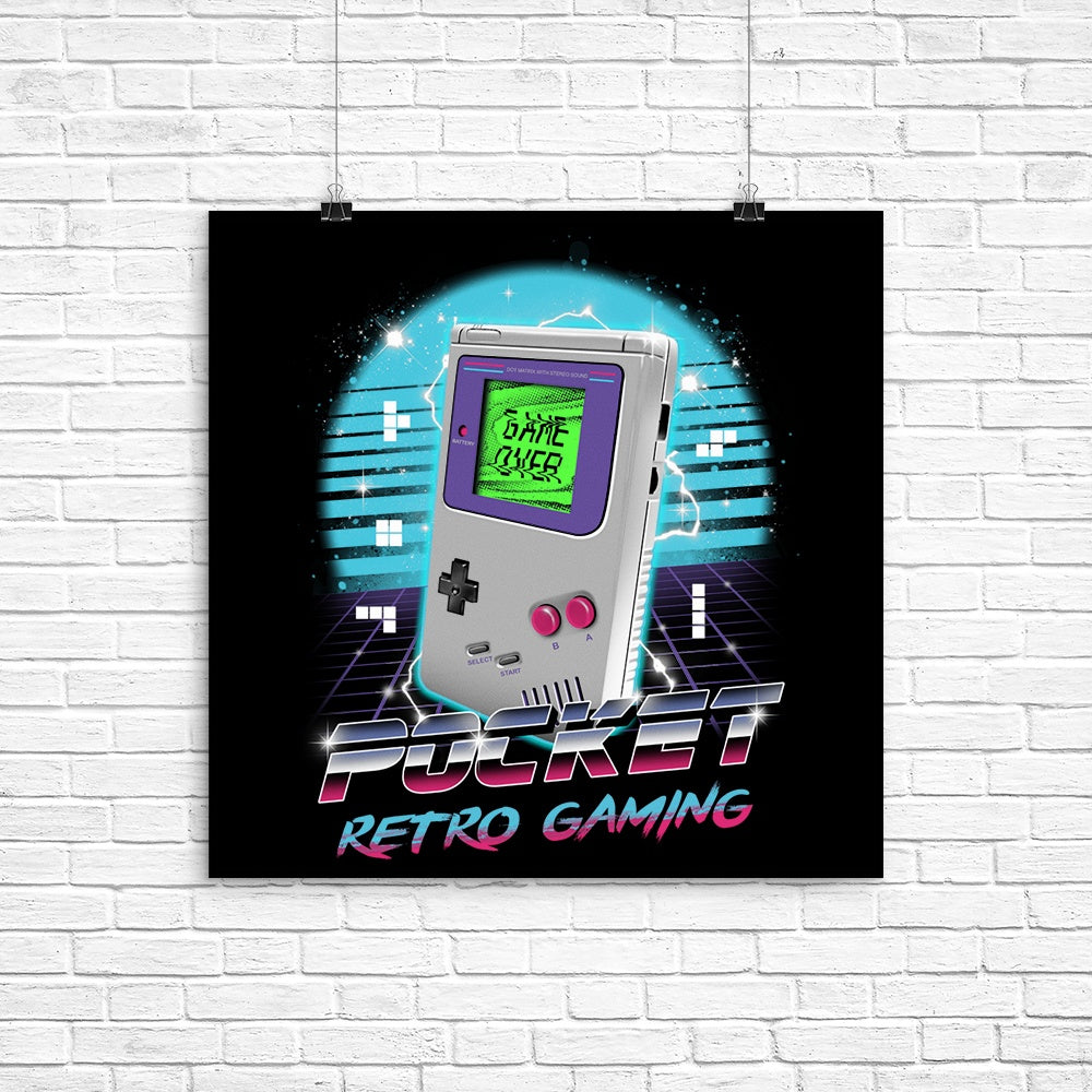 Pocket Retro Gaming Collectible Poster for Gamers