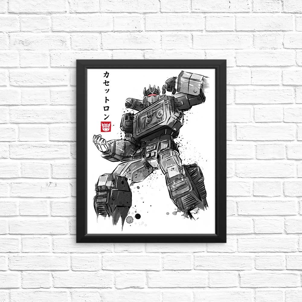 Cassette Sumi-e Art Posters and Prints
