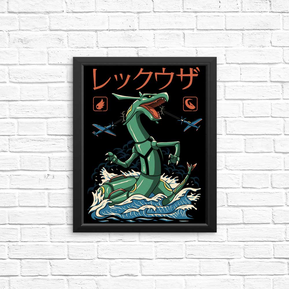 Stunning Dragon Flying Kaiju Posters and Prints by XENOS