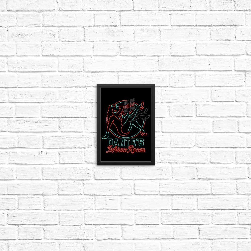 Eye - catching Neon Devil Girl Posters and Prints
