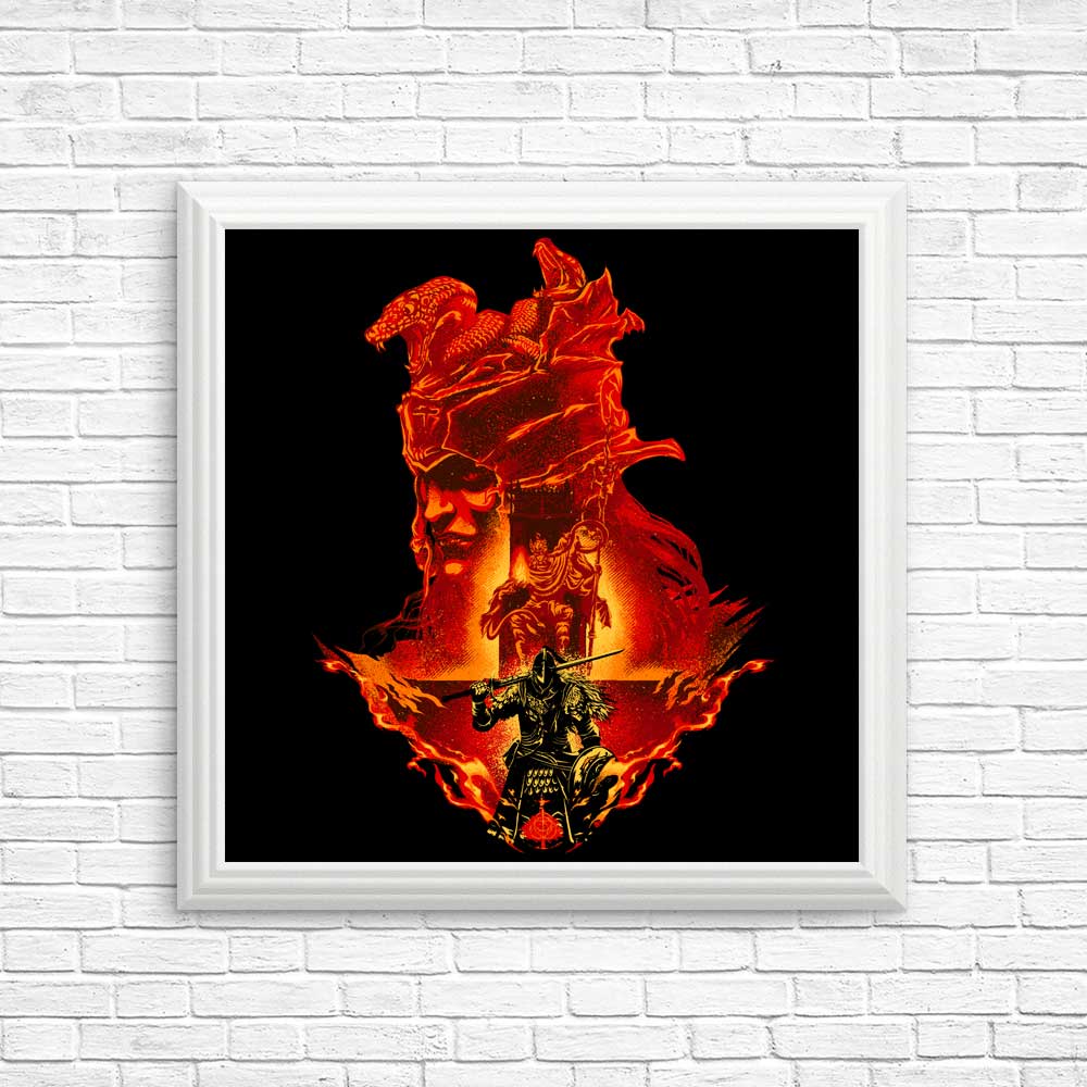 Intense Flaming Assault Wall Posters and Prints