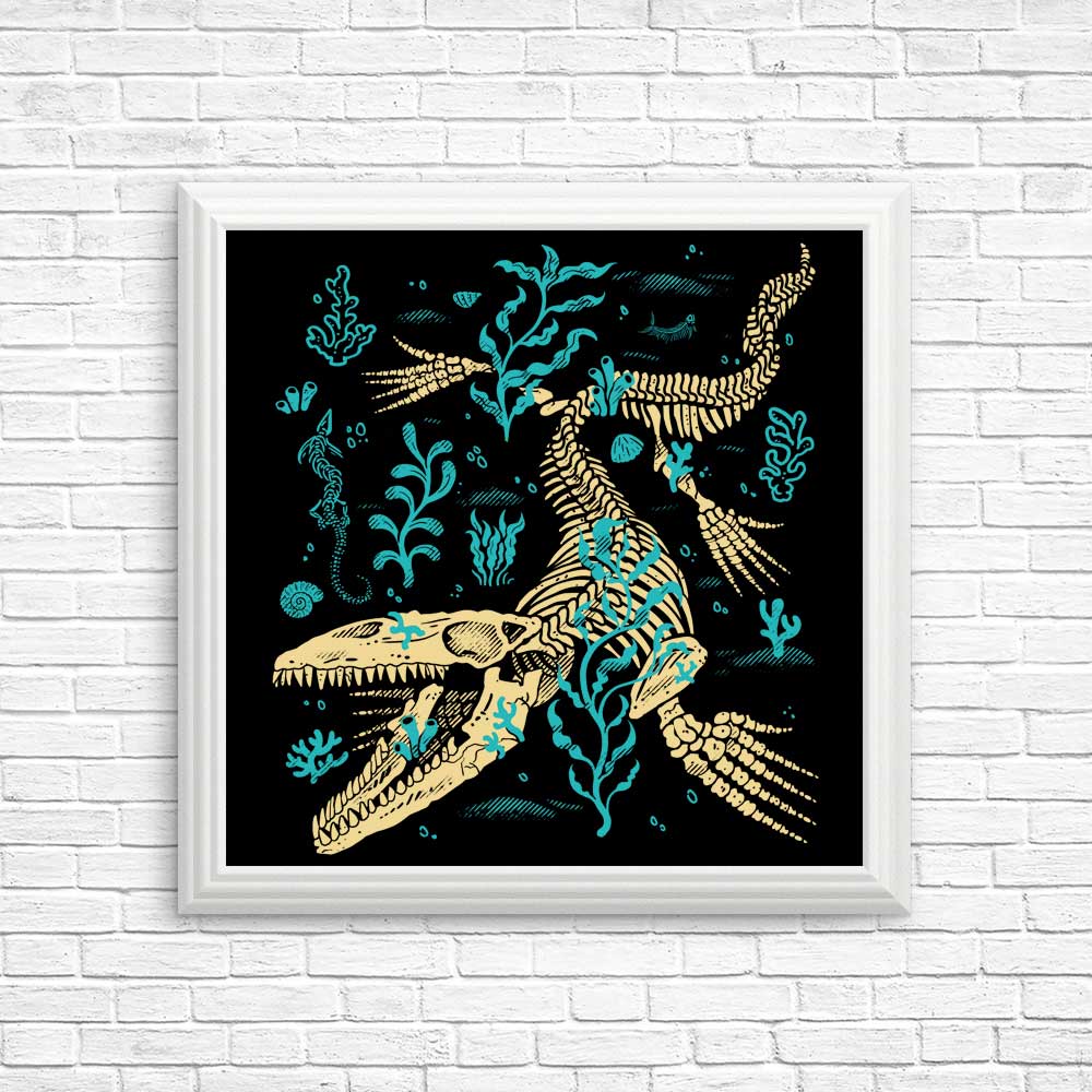 High - quality Mosasaurus Fossil Posters and Prints
