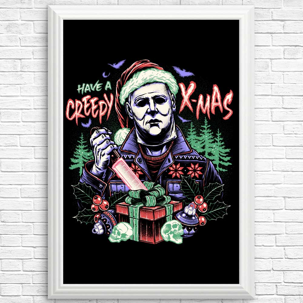 Spooky Christmas Posters and Prints for a Creepy Holiday Vibe