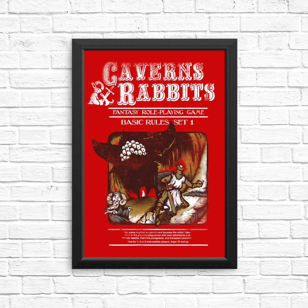 High - Quality 'Caverns and Rabbits' Posters & Prints