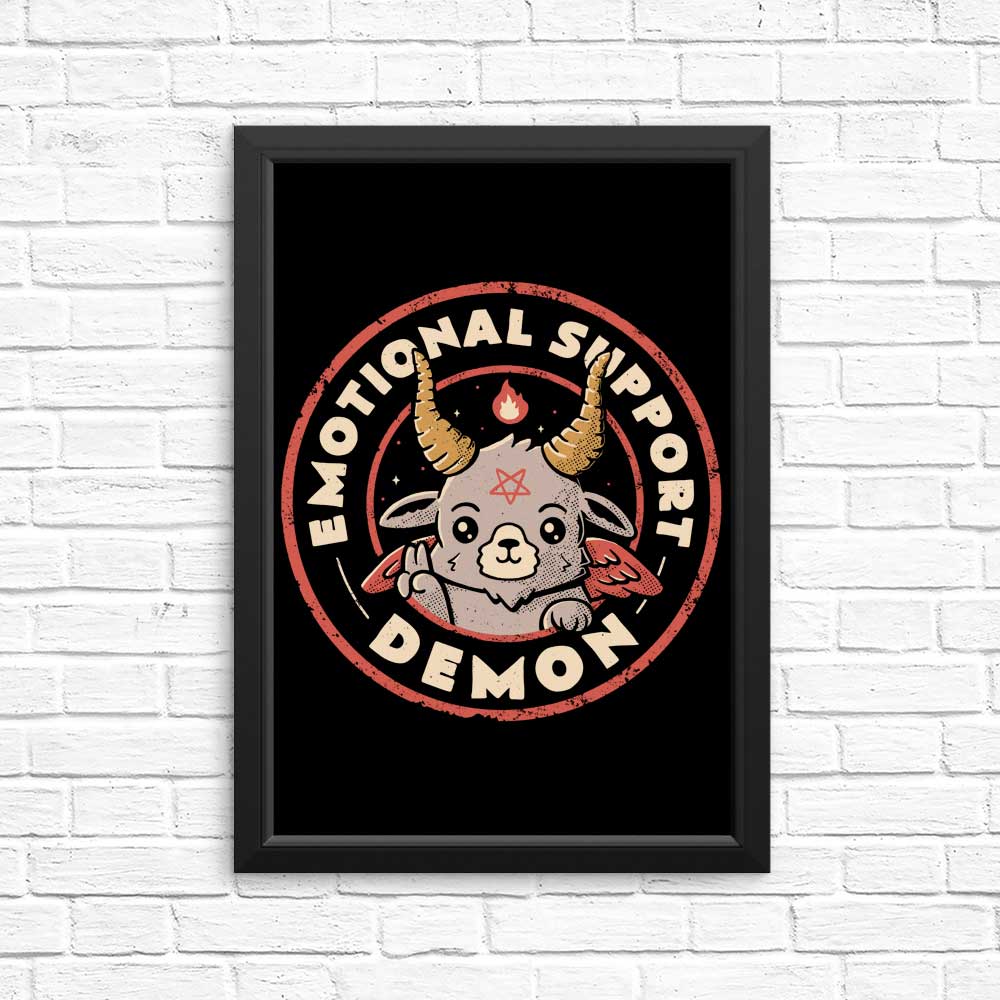 Emotional Support Demon - High - Quality Posters and Prints