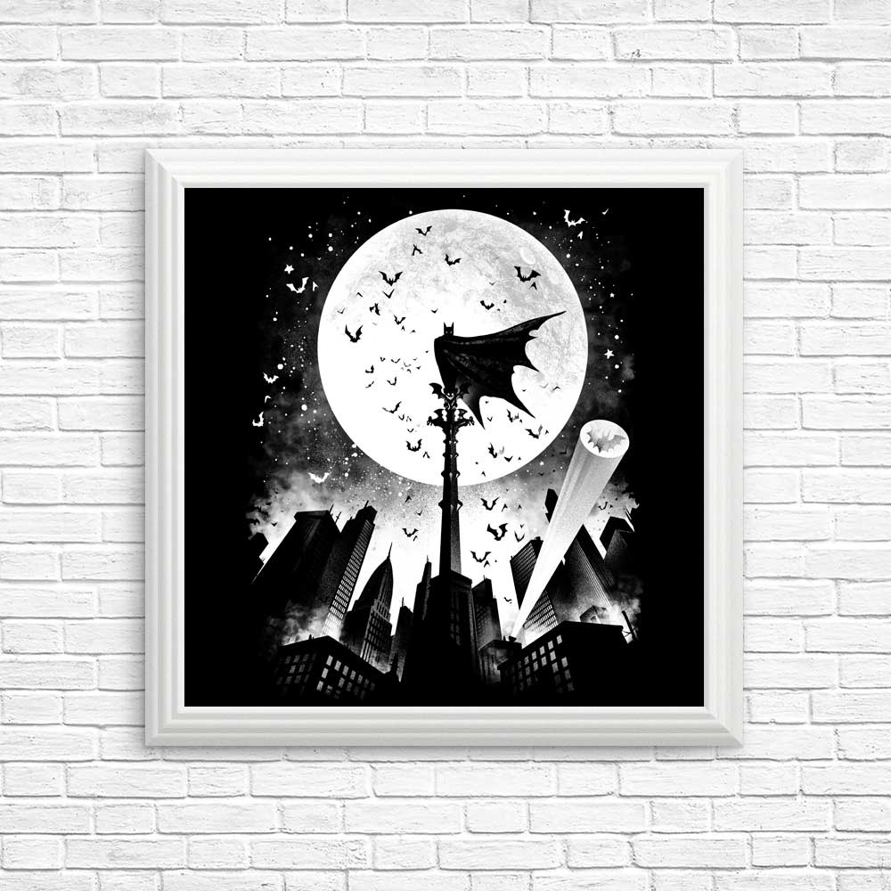 Stunning Caped Silhouette Posters and Prints by Alemaglia