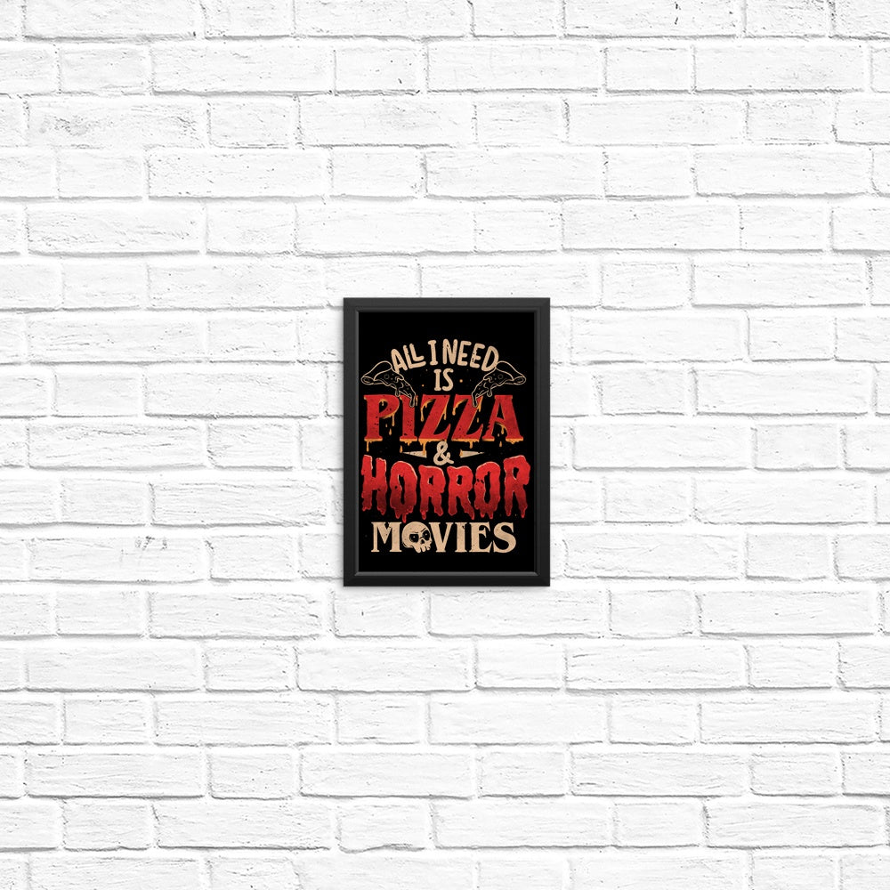 Pizza and Horror - Unique Posters and Prints