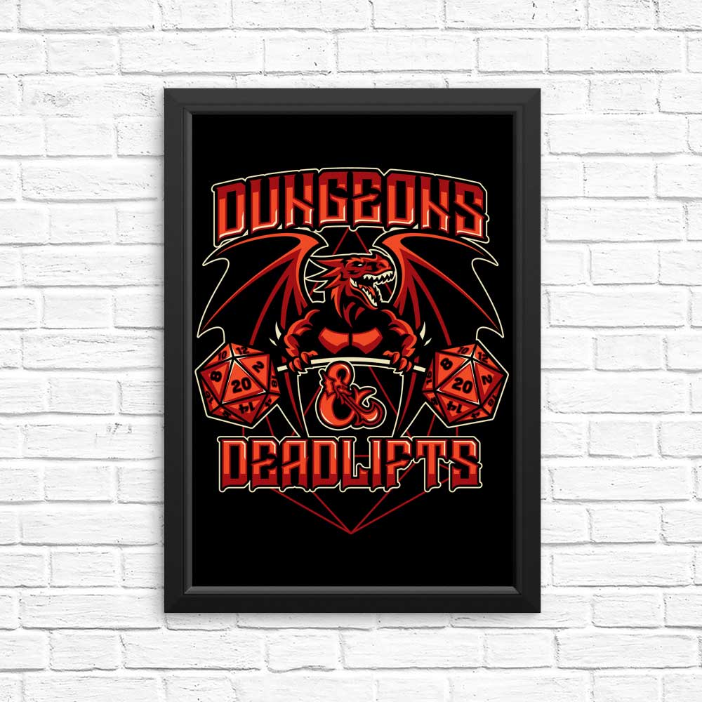 High - Quality Dungeons and Deadlifts Posters & Prints by CoD Designs