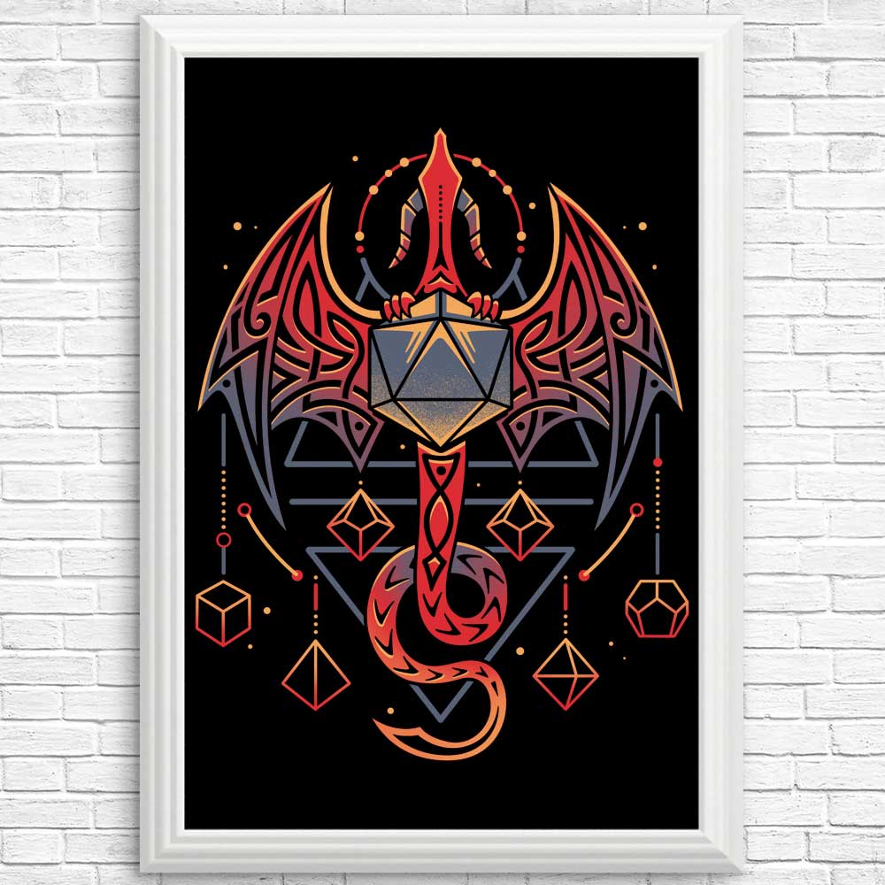 Celtic Dragon Dice Inspired Posters and Wall Prints