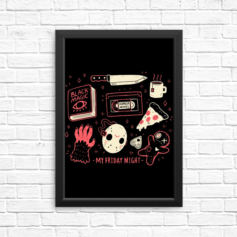 High - Quality 'My Friday Night' Posters and Prints for Your Space