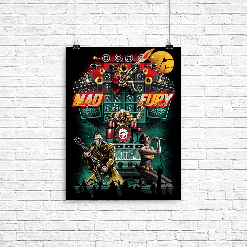 High - Quality Mad Fury Concert Tour Poster by XENOS