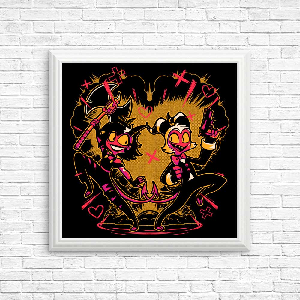 Stunning Hell Couple Posters and Prints from Studio Mootant