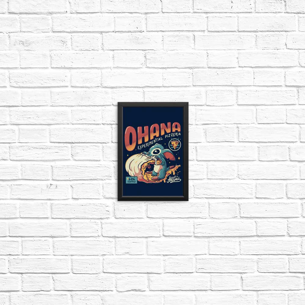 Ohana Pizzeria Decorative Posters and Prints for Wall Art