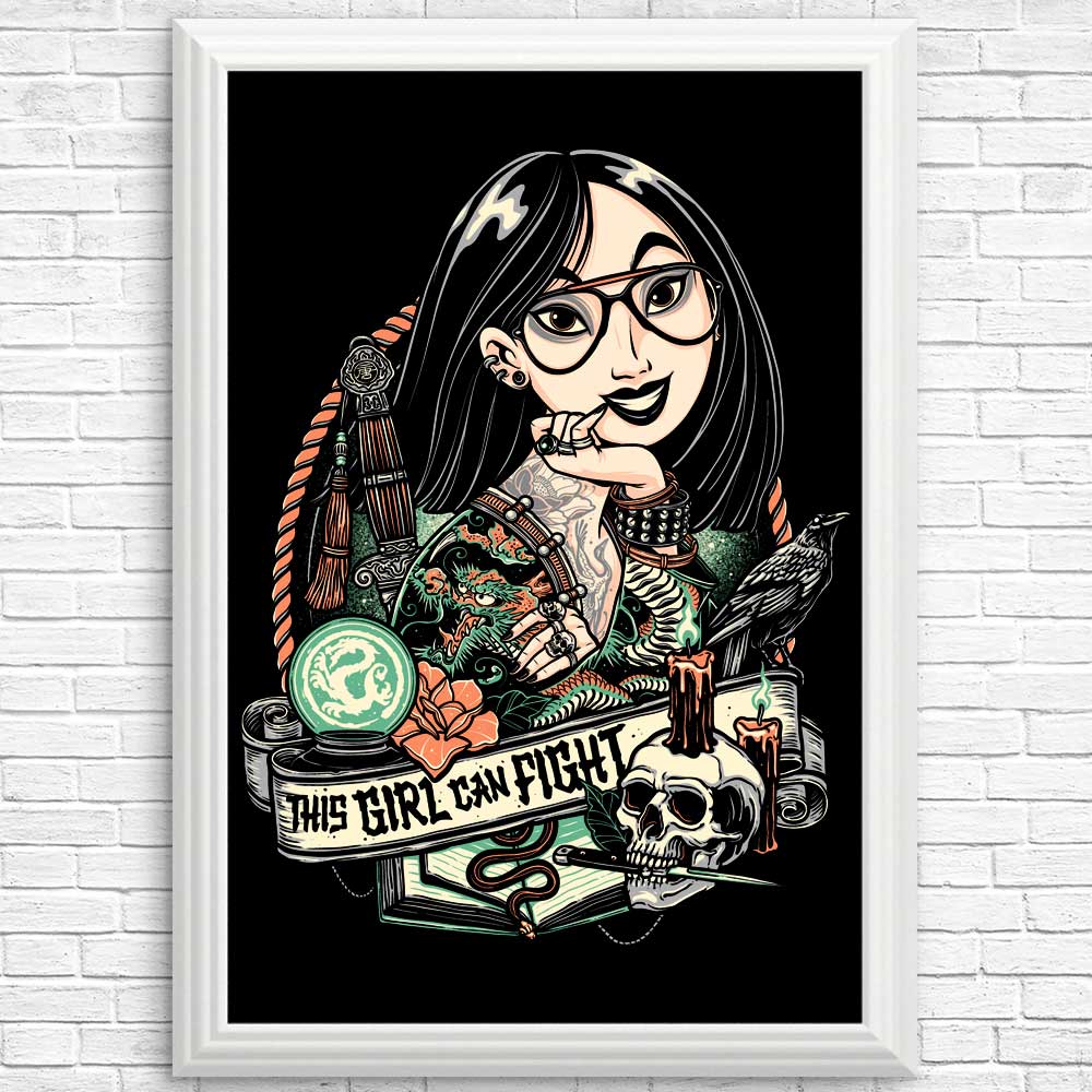 This Girl Can Fight Inspirational Posters and Prints for Wall Decor