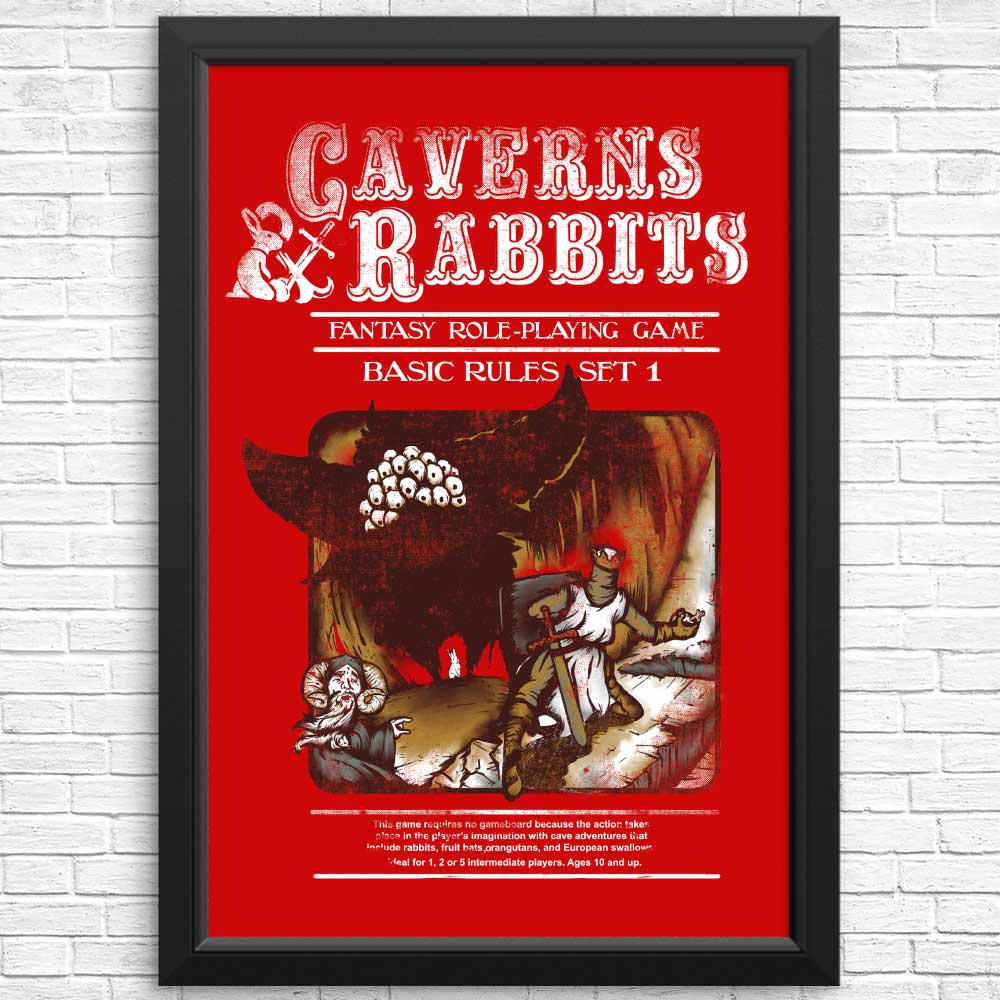 High - Quality 'Caverns and Rabbits' Posters & Prints