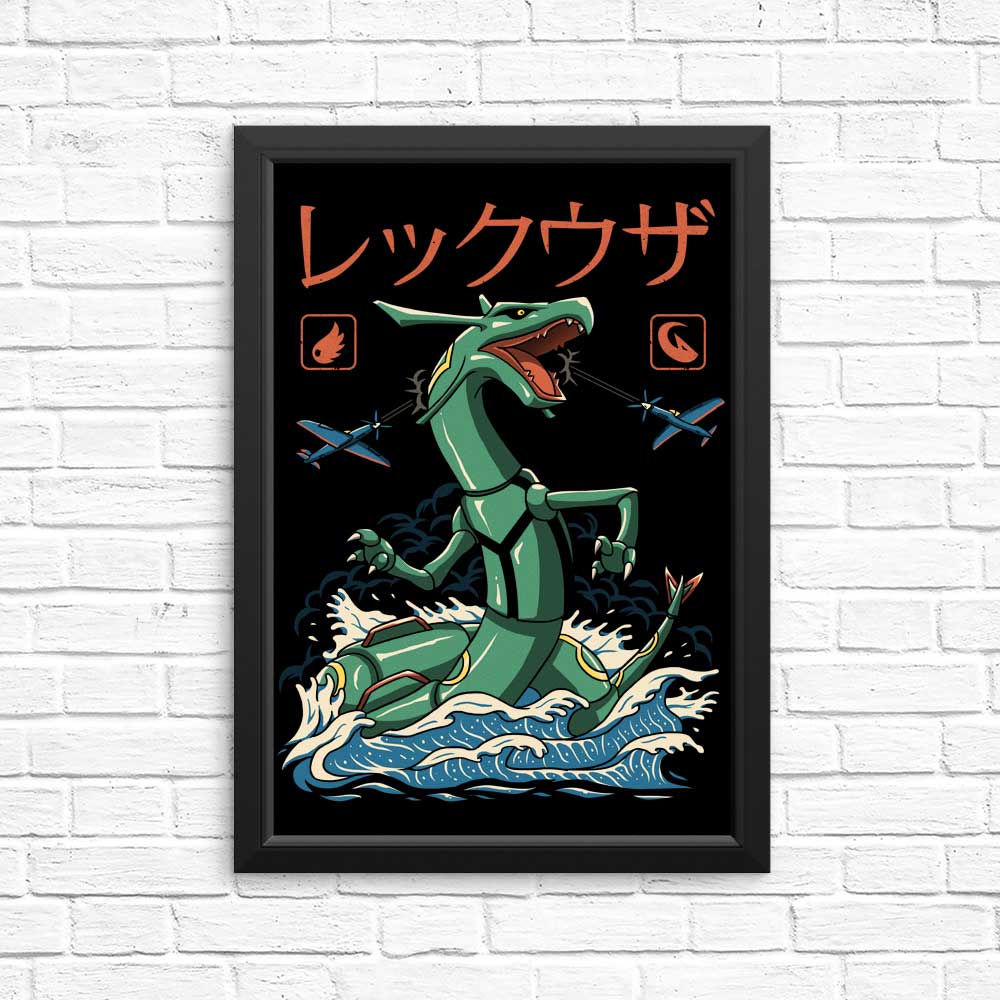 Stunning Dragon Flying Kaiju Posters and Prints by XENOS