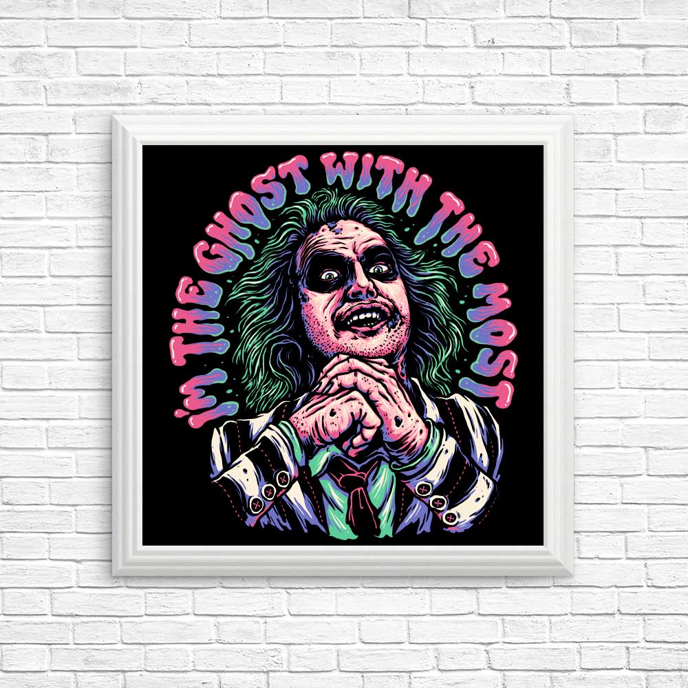 Spooky Ghost Themed Posters and Prints - Ghost with the Most