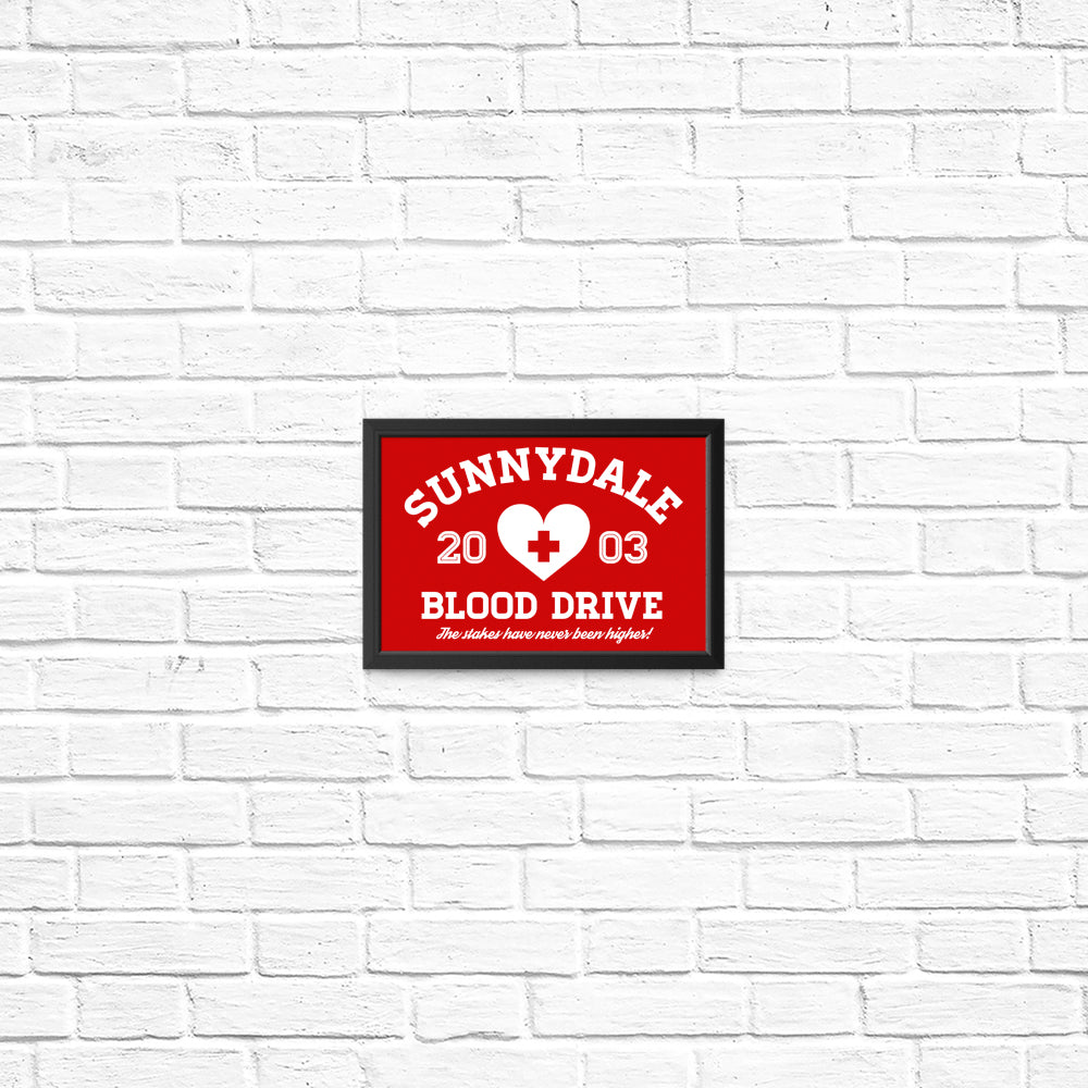 Sunnydale Blood Drive Promotion - Wall Posters and Art Prints