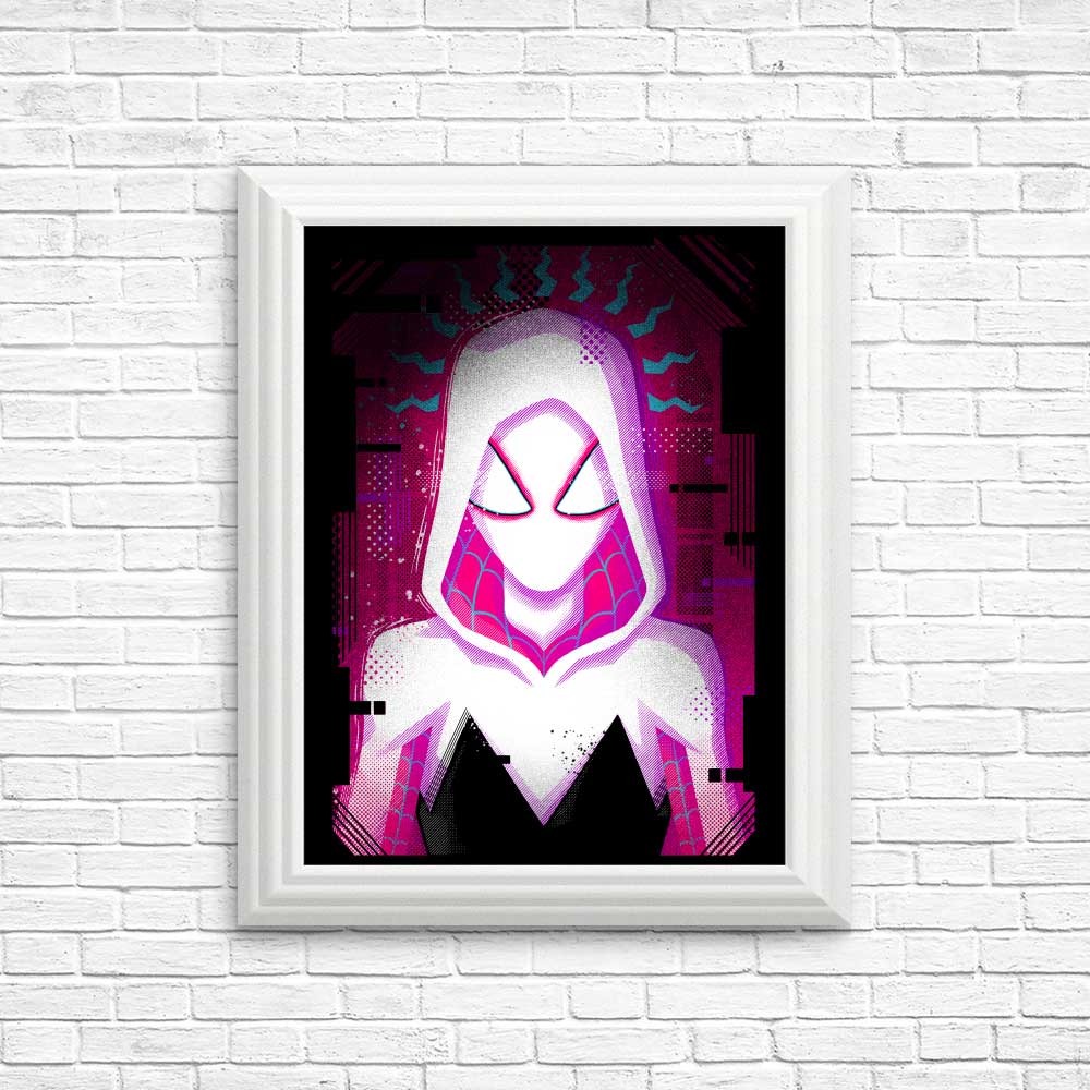 Glitched Gwen Art Posters and Prints for Wall Decor