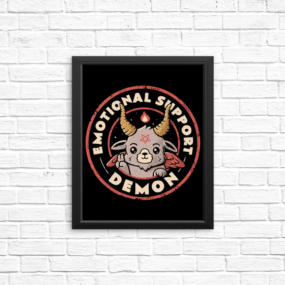 Emotional Support Demon - High - Quality Posters and Prints