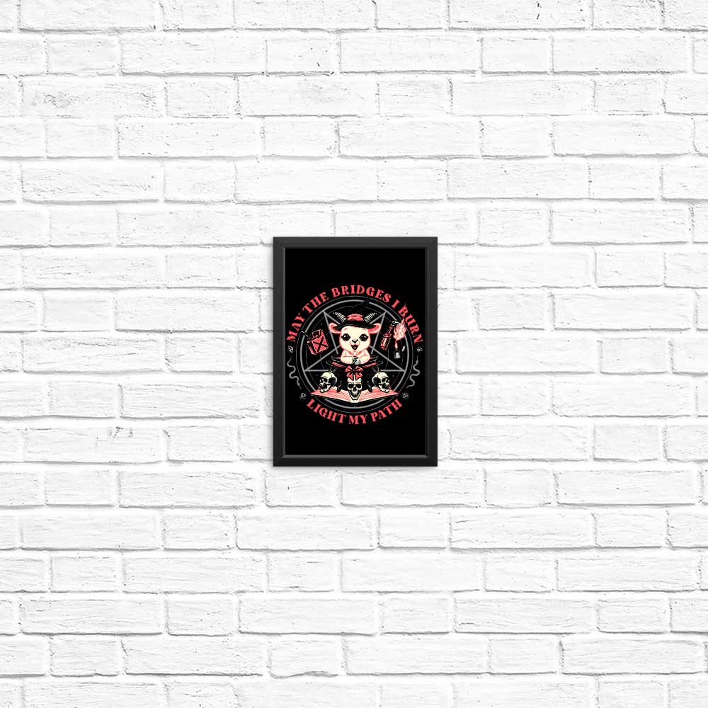High - Quality Burn Bridges Posters & Prints by Momma Gorilla