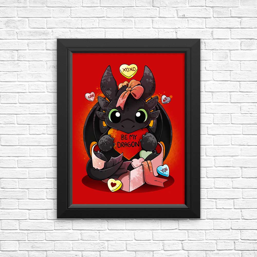 Stunning 'Be My Dragon' High - Quality Posters & Prints