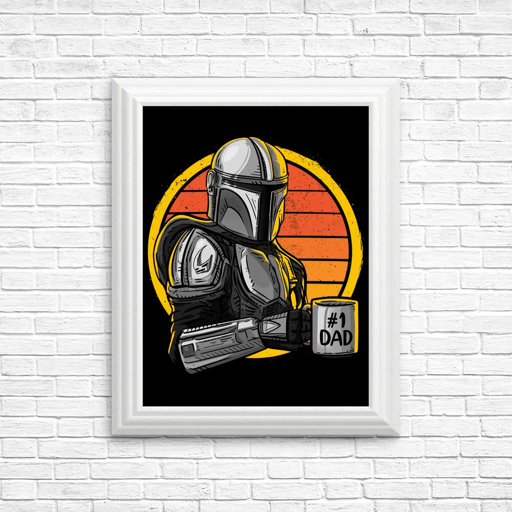 Top - Quality 'Galaxy's Best Dad' Posters and Prints