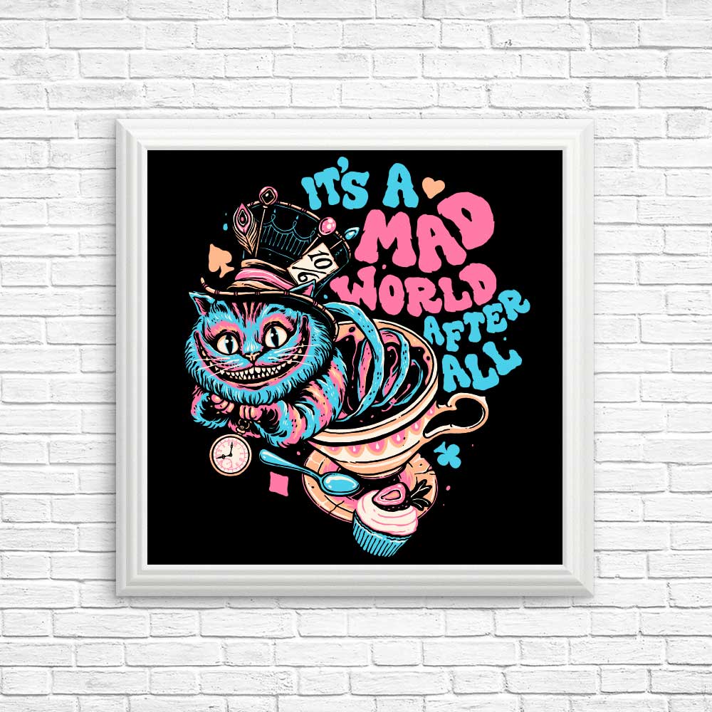 Unique Mad World Cat Art Posters and Prints for Decor
