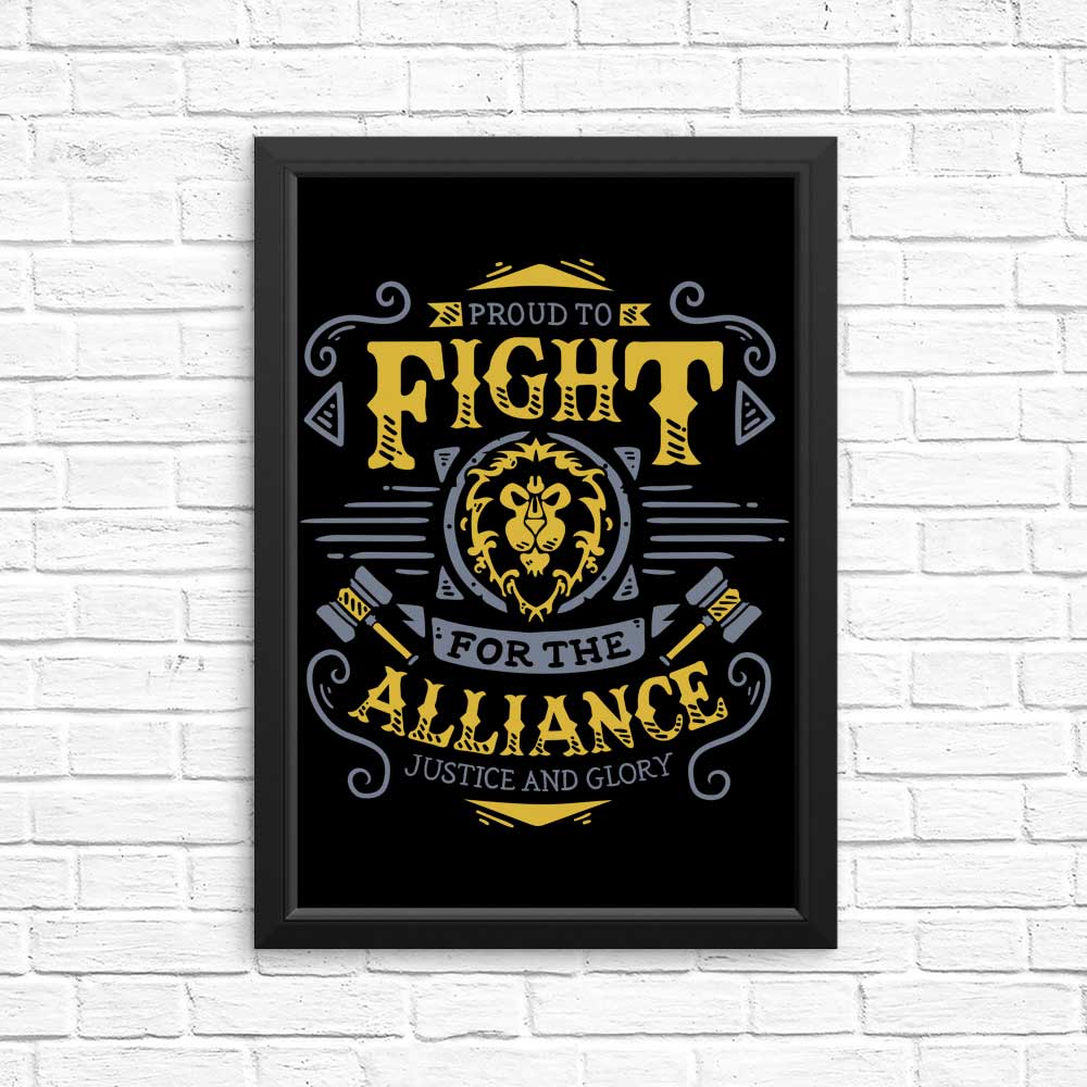 Alliance-themed High-quality Posters & Prints by Typhoonic Art