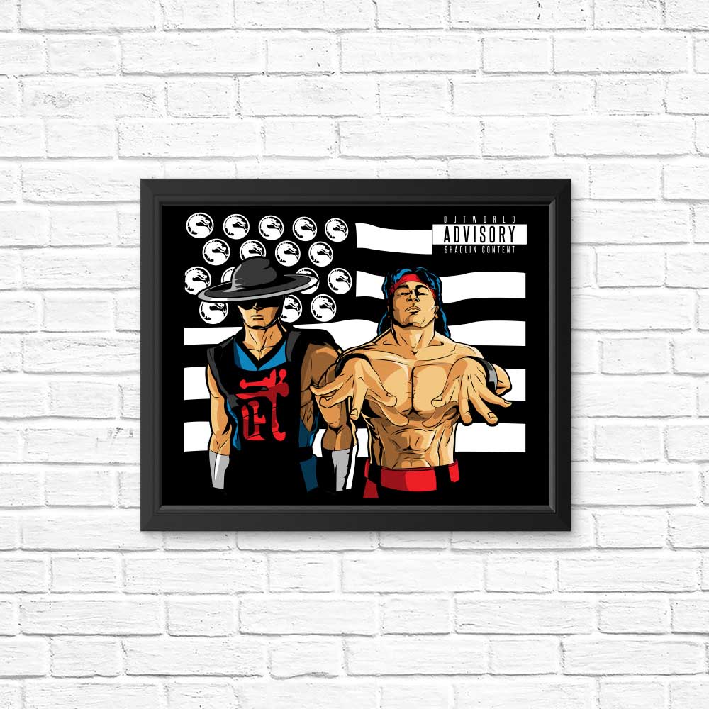 Stunning Posters & Prints of 'Bombs Over Outworld' by Aaron Morales Designs