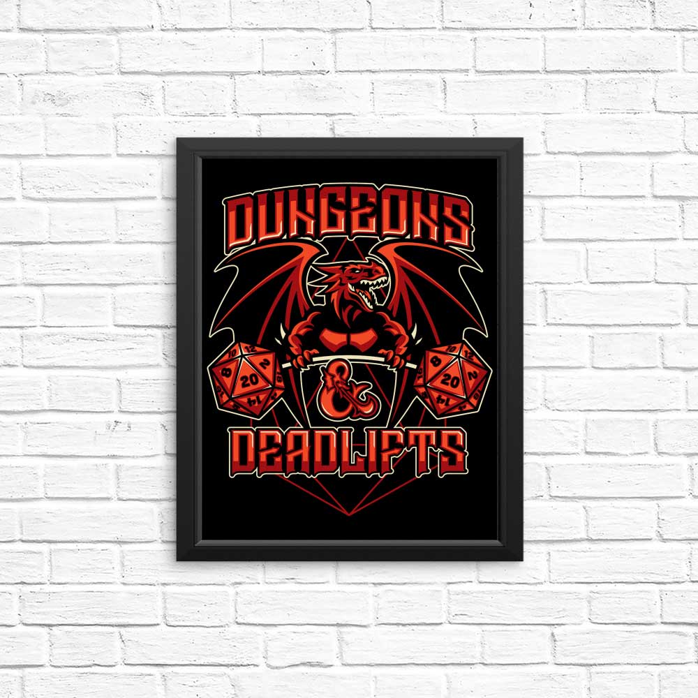 High - Quality Dungeons and Deadlifts Posters & Prints by CoD Designs
