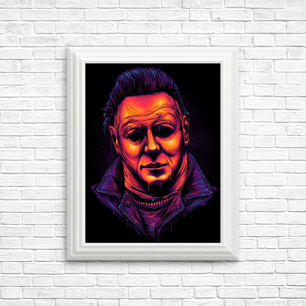 Glowing Slasher Horror-themed Posters and Art Prints