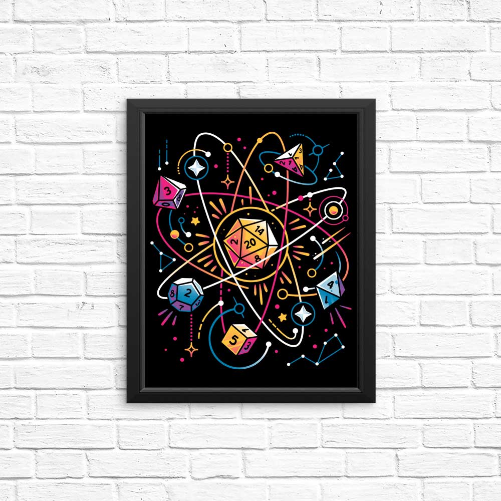 Orbital Atomic Dice Posters and Wall Prints for Decor
